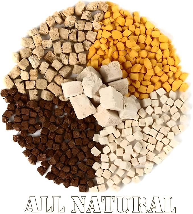 Organic Freeze-Dried Beef Treats — 100% Single-Ingredient Beef — Grain-Free, Gluten-Free, High Protein, Allergy-Friendly Topper & Reward — Made in USA (Pack of 3)