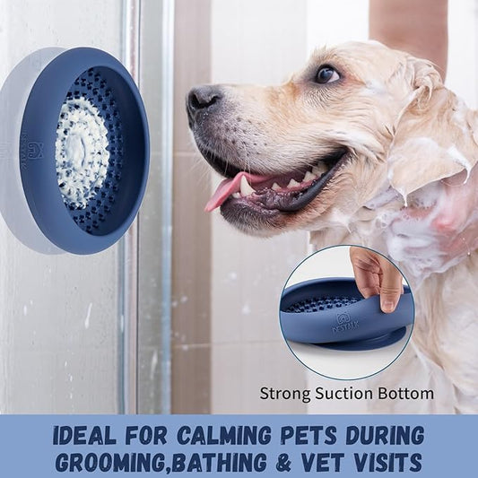 Dog Lick Bowl, Bestalk Anxiety Relief Slow Feeder Dog Lick Mat Treat Dispenser, Non-Slip Licking Bowl Enrichment Toys, BPA Free Silicone, Dishwasher Safe