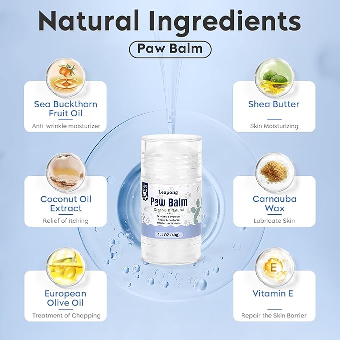 Dog Paw Care Kit- Paw Cleaner and Balm for Pet Foot Washer Care (1 Pack Dog Balm)