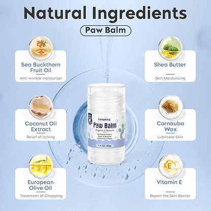 Dog Paw Care Kit- Paw Cleaner and Balm for Pet Foot Washer Care (1 Pack Dog Balm)