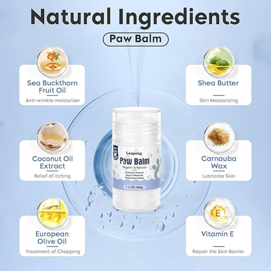 Dog Paw Care Kit- Paw Cleaner and Balm for Pet Foot Washer Care (1 Pack Dog Balm)