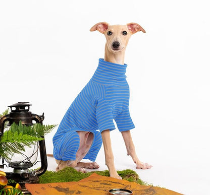 Dog Sweaters for Small Dogs Girls Boys, Striped Pet Sweaters for Fall Winter Dog Clothes, Turtleneck Pullover Knitwear for Small Medium Large Dogs