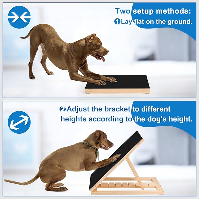 Dog Nail Scratch Pad with Sandpaper Filing Replacement Sandpapers Included and Non-Slip Pad, Scratch Board Trimming Tool Alternative to Dog Nail Clippers and Grinders (Without Treat Box)