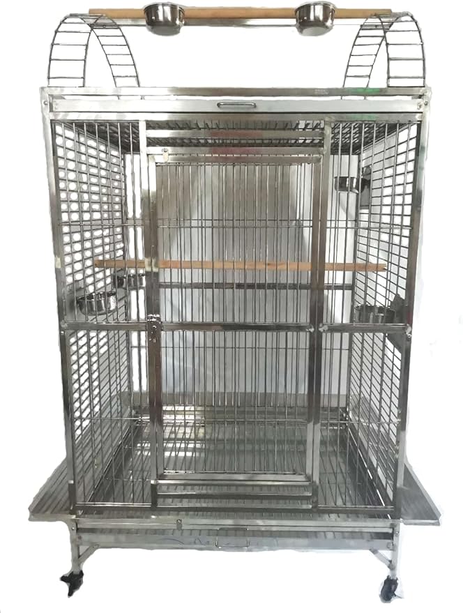 BMWPET SUS201 Stainless Steel PLAYTOP Style Bird CAGE Parrot CAGE 40"X30"X70"