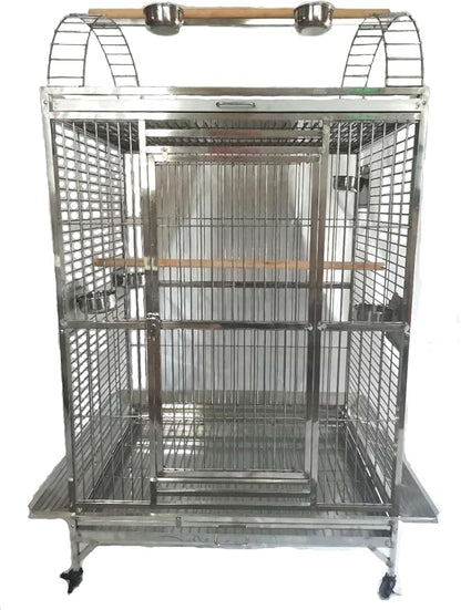 BMWPET SUS201 Stainless Steel PLAYTOP Style Bird CAGE Parrot CAGE 40"X30"X70"