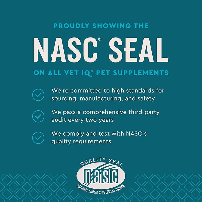 VetIQ Glucosamine Hip & Joint Supplement for Dogs, 180 Soft Chews, Joint Support Supplement with MSM and Krill, Dog Health Supplies Large & Small Breed, Chicken Flavored Chewables