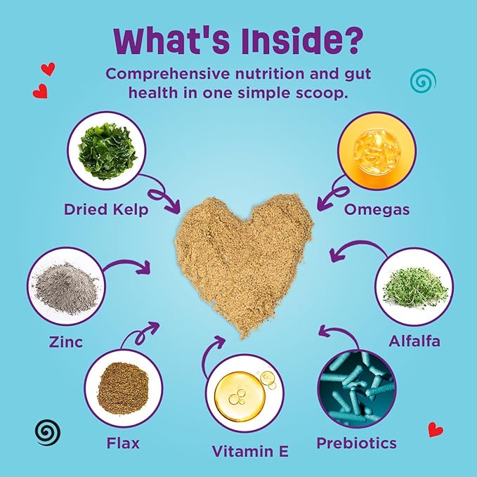 Dinovite Probiotic Supplement for Dogs - Omega 3 - Hot Spot Relief - Skin & Coat Supplement - 30 Day Supply (30 Day Supply, Large Dogs (45+ lbs))