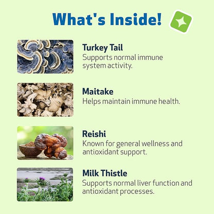 Pet Wellbeing Mushroom Immune Gold for Dogs - Vet-Formulated - Complementary Immune Support with Reishi, Maitake, Turkey Tail - Functional Mushroom Supplement 8 oz (237 ml)