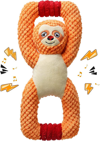 Large Squeaky Dog Toys, Stuffed Animal Dog Plush Toy,Interactive Puppy Toys with Crinkle Paper for Small, Medium, and Large Dogs,Daily Companionship, Training Reward Gift.