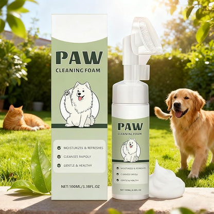 Paw Cleaner - Dog Muddy Feet Grooming Washer, 100ml Silicone Brush Cleaning Supply | Sturdy & Easy-to-Use, Ideal for Puppies Kittens Small Medium Large Breed Travel Walking Bath, 7.09x2.05 Inches