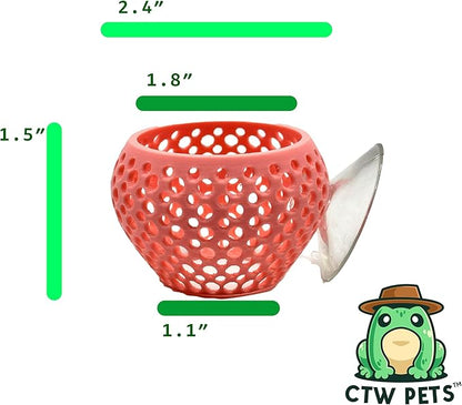 CTWPets Betta Bulb Hide | Betta Rest Fish Tank Ornament | Aquarium Cave with Suction Cup for Small Fish Tank, Betta Habitat, Shrimp Hideout, Aquatic Decor (Bubblegum Pink)