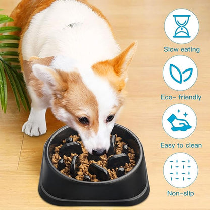 UPSKY Slow Feeder Small Dog Puzzle Bowl Feeder - Anti-Slip, Anti-Bloat, Anti-Choking