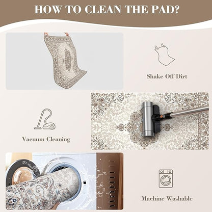 Washable Pee Pads for Dogs, Reusable Dog Training Pads. 54''x72'' Super Absorbent Dog Rugs, Non-Slip and Leakproof Pee Mat for Dogs, Large Whelping Pads for Crates and Floors