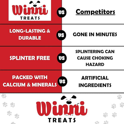 Elk Antlers for Dogs – 100% Naturally Shed, Grade A Split Antlers – Long-Lasting, Nutritious Dog Chews – Supports Dental Health & Satisfies Chewing Instincts – 2 Count