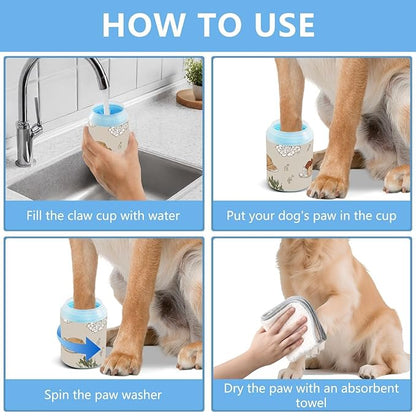 Dog Paw Cleaner Mudbuster Dog Foot Washer for Small Medium Large Dogs Cats Premium Pet Supplies Grey Thanksgiving Pumpkin Food