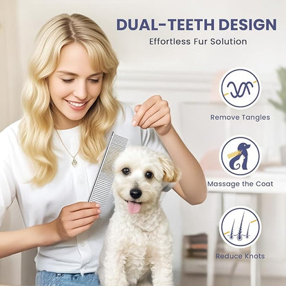 Dog Paw Care Kit | No-Rinse Paw Cleaner & Soothing Paw Balm | Gentle and Safe | Removes Tangles & Knots with Dog Grooming Comb | Paw Care Solution for Dogs and Cats