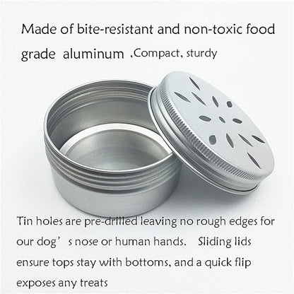 CHENGXINWENHUA Dog skent Work tins 6 Pack，Dog Scent Training Box，Dog Nose Work containers (drip)