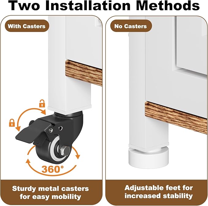 EasyCom 27"/33" Heavy Duty Dog Crate Furniture with Name Tag, Dog Kennel Indoor for Small Dogs, Double-Doors Sturdy Metal Dog Cage for Anxiety Dog, Decorate House as TV Stand, End Table, Bedside Table