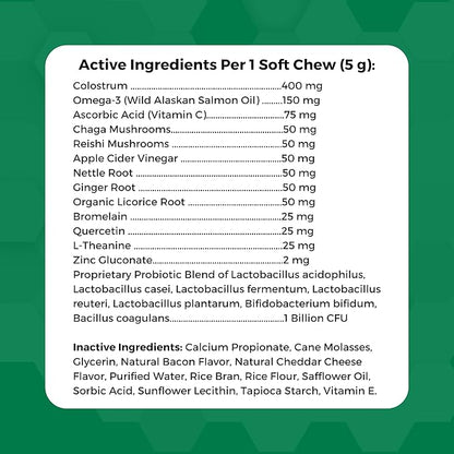 Nootie Progility Allergy & Immune Supplement, Seasonal Allergies Advanced Immune Support Supplement for Dogs, 90 Soft Chews per Container