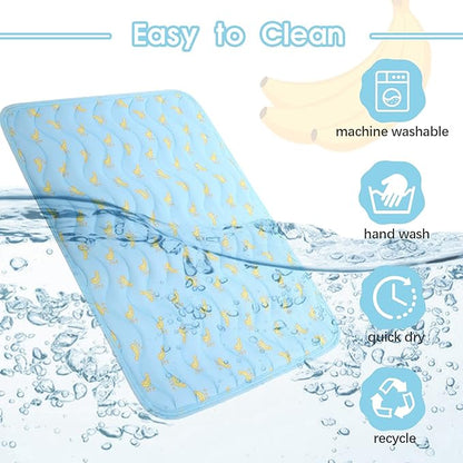 Dog Cooling Mat, Summer Cooling Mat for Dogs, Self Cooling Pad for Small Medium Large Dogs Cats, Non-Toxic Breathable Sleep Bed Summer Pet Bed Puppy Ice Blanket for Kennel Sofa Bed Floor