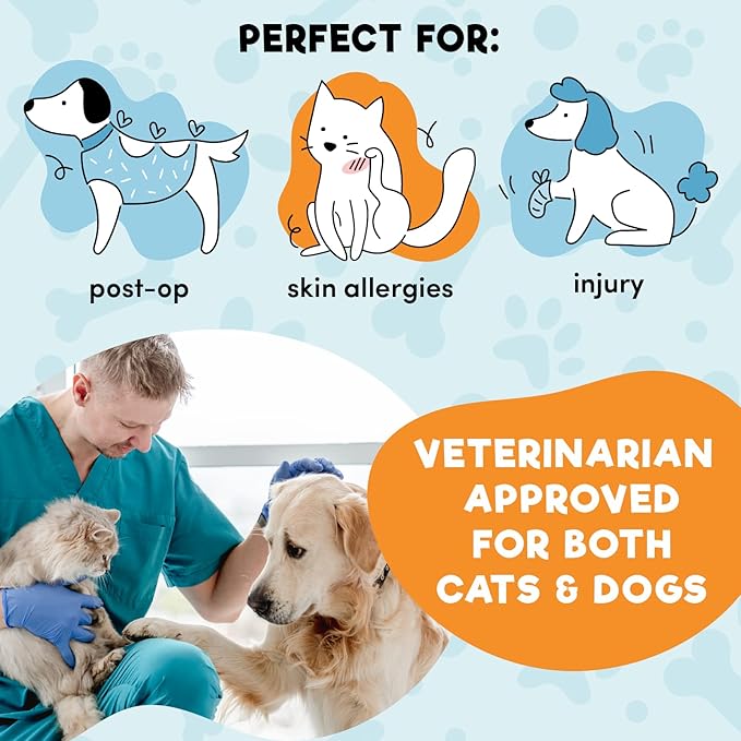 BENCMATE Inflatable Dog Cone Collar Alternative, Soft Dog Cone for Small Medium Large Dogs and Cats, Neck Recovery ECollar Donut Collar After Surgery (Medium, Watermelom)