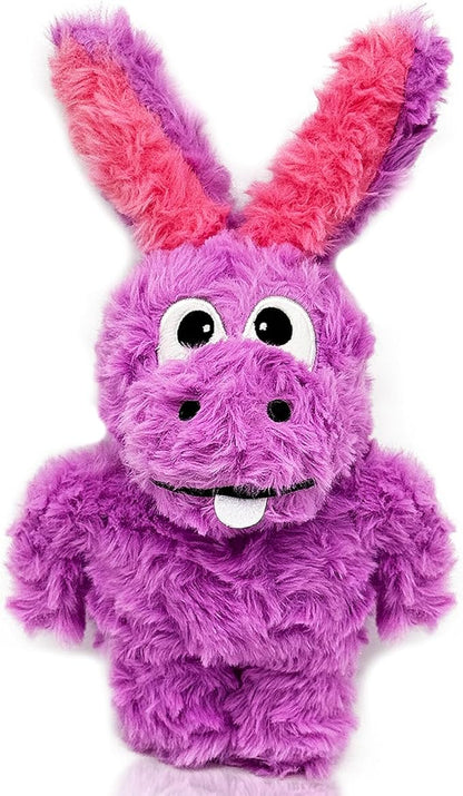 SLIWOWO Donkey Squeaky Dog Toys to Keep Them Busy, Stuffed Plush Girl Dog Toy Birthday Gift Crinkle Pet Puppy Tug Toy for Small Medium Large Dogs (Purple)