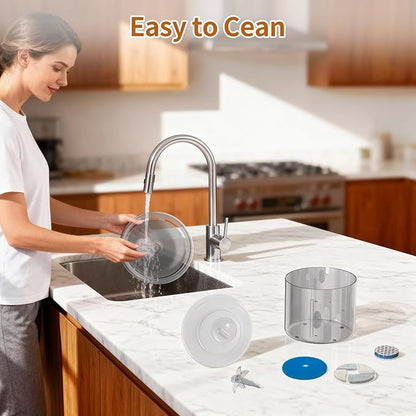 Cat Fountain, 2.6l/87oz Pet Water Fountain Clear Plastic Water Fountains for Cats Indoor with Flower Waterfall Dog Water Fountain Spout with Silent Pump