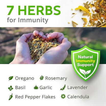 Buff Clucks Herb Supplement for Backyard Chickens - Natural Chicken Treats, Poultry Feed Botanical Mix, Plant-Based Coop Snacks for Daily Wellness, Feather Quality, Egg Production, USA (12 oz)