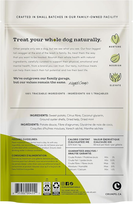 Crumps' Naturals Plaque Busters Advanced - Double Fresh Dental Sticks 9.5oz