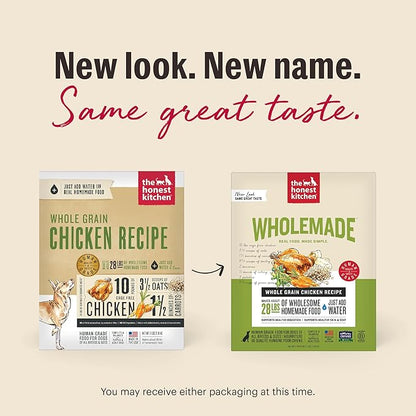 The Honest Kitchen Wholemade™ Whole Grain Chicken Dog Food, 4 lb Box