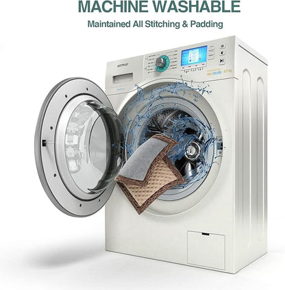 XL Dog Crate Pad 42x28 inch Memory Foam Large Dog Kennel Bed Soft Flannel Washable Anti Slip Puppy Sleeping Mat,Brown