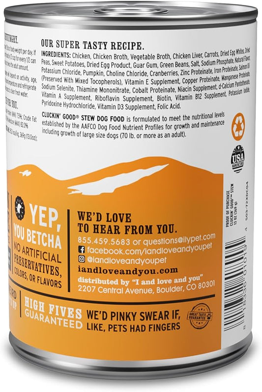 "I and love and you" Naked Essentials Wet Dog Food - Grain Free and Canned, Chicken, 13-Ounce, Pack of 12 Cans