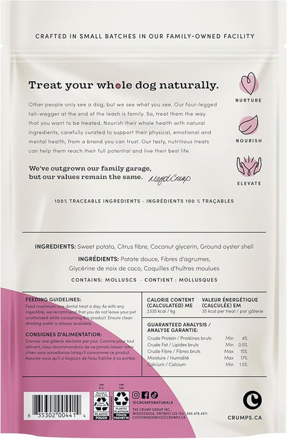 Crumps' Naturals Plaque Busters 3.5" (18ct) 9.0oz/255g Dog Dental Treat