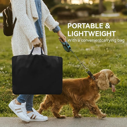 Dog Playpen, Medium Puppy Pet Playpen, Dog Crate Tent Cage Indoor/Outdoor, Portable Pop Up Dogs Kennel Playpen with Carrying Case for Dogs/Cats/Rabbits, Hot Pink