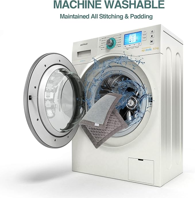 XL Gray Dog Crate Pad 42x28 inch Memory Foam Large Dog Kennel Bed Soft Flannel Washable Anti Slip Puppy Sleeping Mat,Grey