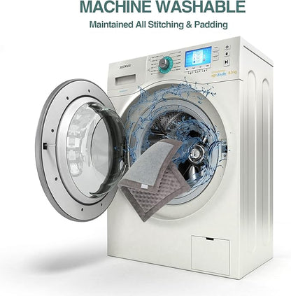 XL Gray Dog Crate Pad 42x28 inch Memory Foam Large Dog Kennel Bed Soft Flannel Washable Anti Slip Puppy Sleeping Mat,Grey