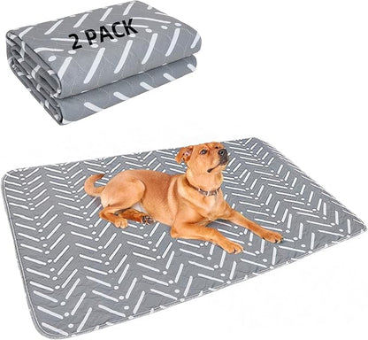 PUPTECK Reusable Dog Pee Pads Washable - Waterproof Puppy Potty Training Pads Whelping Mat, Fast Liquid Absorbing Non-Slip Pet 36" x 41"