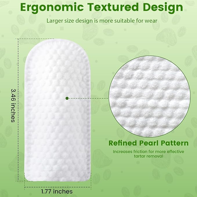 Dog Dental Care Wipes - Pet Teeth Cleaning Wipes for Dogs & Cats - Reduces Plaque, Freshens Breath Dog Dental Care Solution Pet Finger Wipes(60 PCS, Unscented)