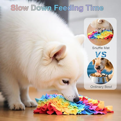 Ablechien Snuffle Mat for Dogs - Dog Feeding Mat, Nosework Training Mats for Foraging Instinct, Enrichment Toys for Small/Medium/Large Dogs