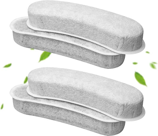 Cat Fountain Charcoal Replacement Filters Compatible with W600 Large Dog Water Fountain 205oz/6L Automatic Pet Dog Water Bowl Drinking Dispenser (4 Pack)