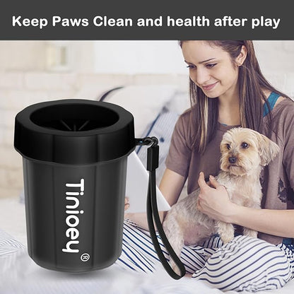 Dog Paw Cleaner for Small Dogs (with 3 Absorbent Towels), Dog Paw Washer, Muddy Paw Cleaner, Pet Foot Cleaner