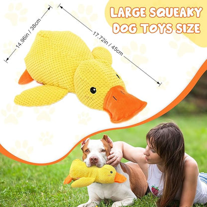 Fauppt Duck Dog Toy for Dogs Pet Supplies,2026 Calming Ducks Dog Toy,Squeak Dog Toys Stuffed for Indoor Puppies Small Dog Durable Puppy Essentials (Yellow-1pcs)