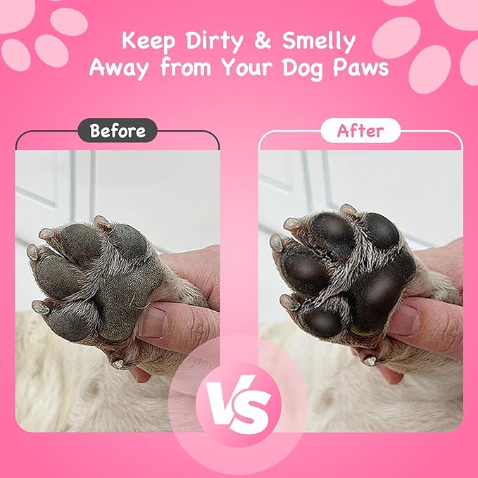 Paw Cleaner for Dogs Medium Small Breed with Handle | Dog Paw Cleaner to Clean Muddy Paws | Dog Foot Cleaner Paw Washer for Dogs & Pets| Dog Feet Washer (Red)