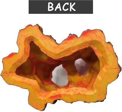S-Lifeeling Tank Decoration Volcano Ornament Aquarium Decorations Volcanic Stone for Fish Tank (S)