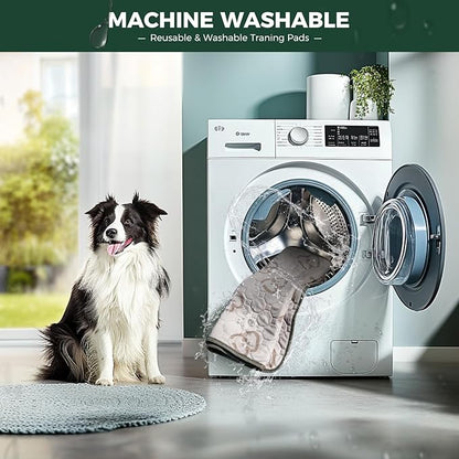 FXW Homeplus Unleashed Indoor Dog Playpen - Stress-Free and Safe Play, Heavy Duty 40 Inch 8 Panels with Washable Pee Pad for Medium and Large Dogs, White│Patented