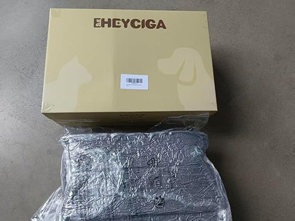 EHEYCIGA Curved Dog Stairs Ramp for High Beds 19.7" H, 4-Step Dog Steps for Small Dogs and Cats, Pet Stairs for High Bed Climbing, Non-Slip Balanced Pet Step Indoor, Black