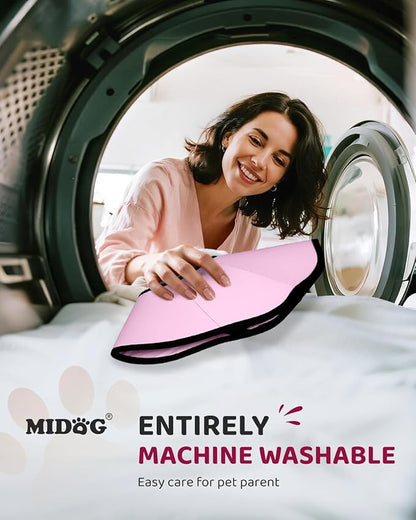 MIDOG Dog Cone Collar After Surgery, Soft Dog Cone Alternative to Stop Licking,Adjustable Elizabethan Recovery Cones for Small to Large Sized Dogs