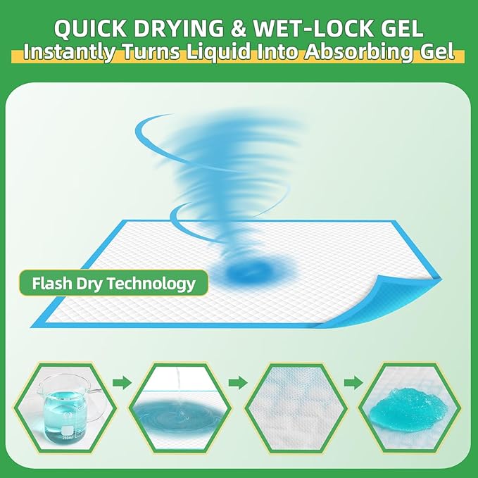 DEEP DEAR Dog Pee Pads Extra Large 30"x36", 40-Count Puppy Pads XXL, Leak-Proof X-Large Pee Pads for Dogs, Super Absorbent Dog Potty Training Pads XL, Disposable Pet Urine Bed Pads for Doggie, Cats