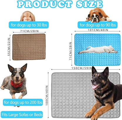 Dog Cooling Mat for Dogs, Pet Cooling Pad Bed for Dog Easy Washable for All Types of Pets and Perfect for Both Indoor and Outdoor Use, Including Car Seats 40" x 28"