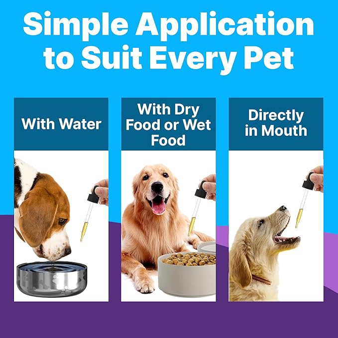 Freedom Joint Drops for Dogs with Hyaluronic Acid, MSM, Glucosamine, & Chondroitin, All Natural Liquid Joint Supplement for Dogs for Pain Relief, Mobility and Hip Support, 30 ml Dropper